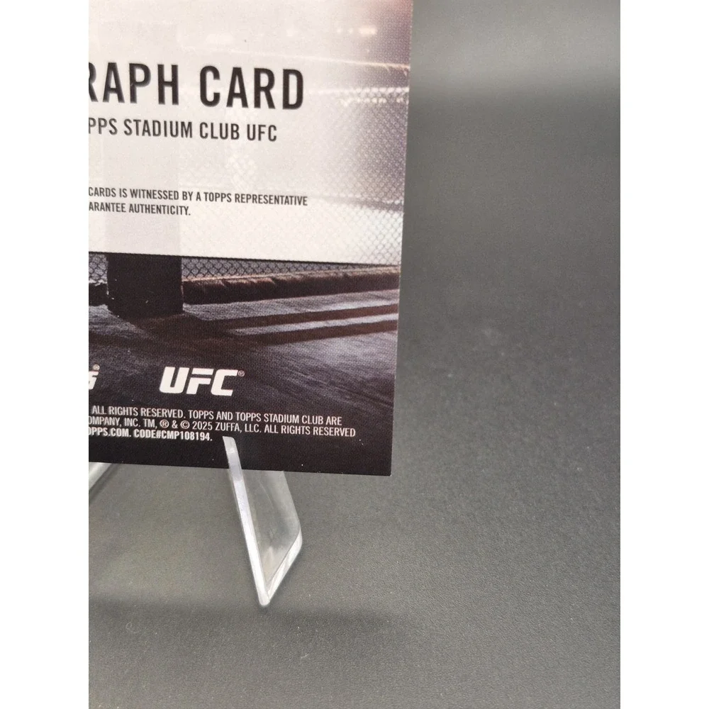 2025 Topps Stadium Club UFC Manel Kape #BCA-MKE Autograph